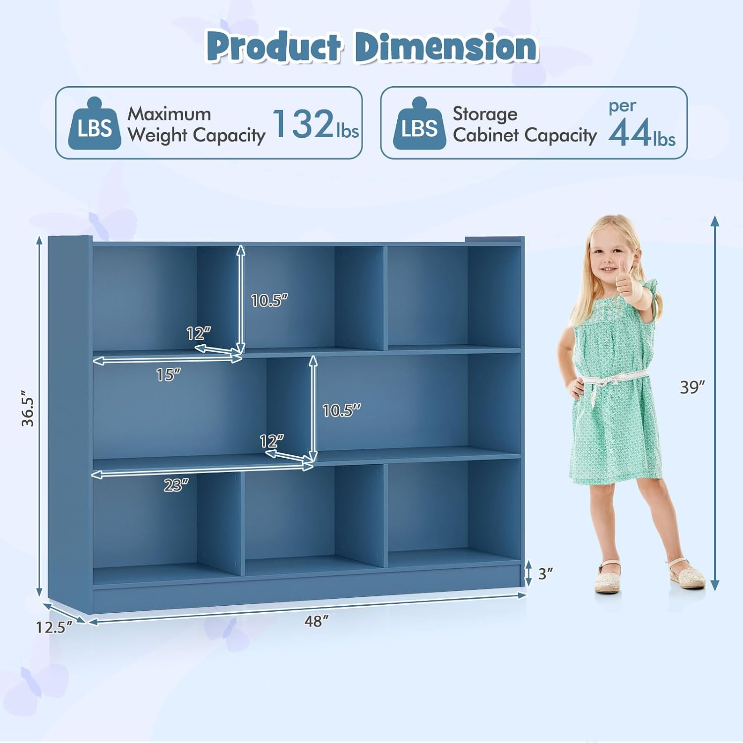 Toy Storage Organizer, 5 Cubby - Bookshelf 5 Tier 评论和价格