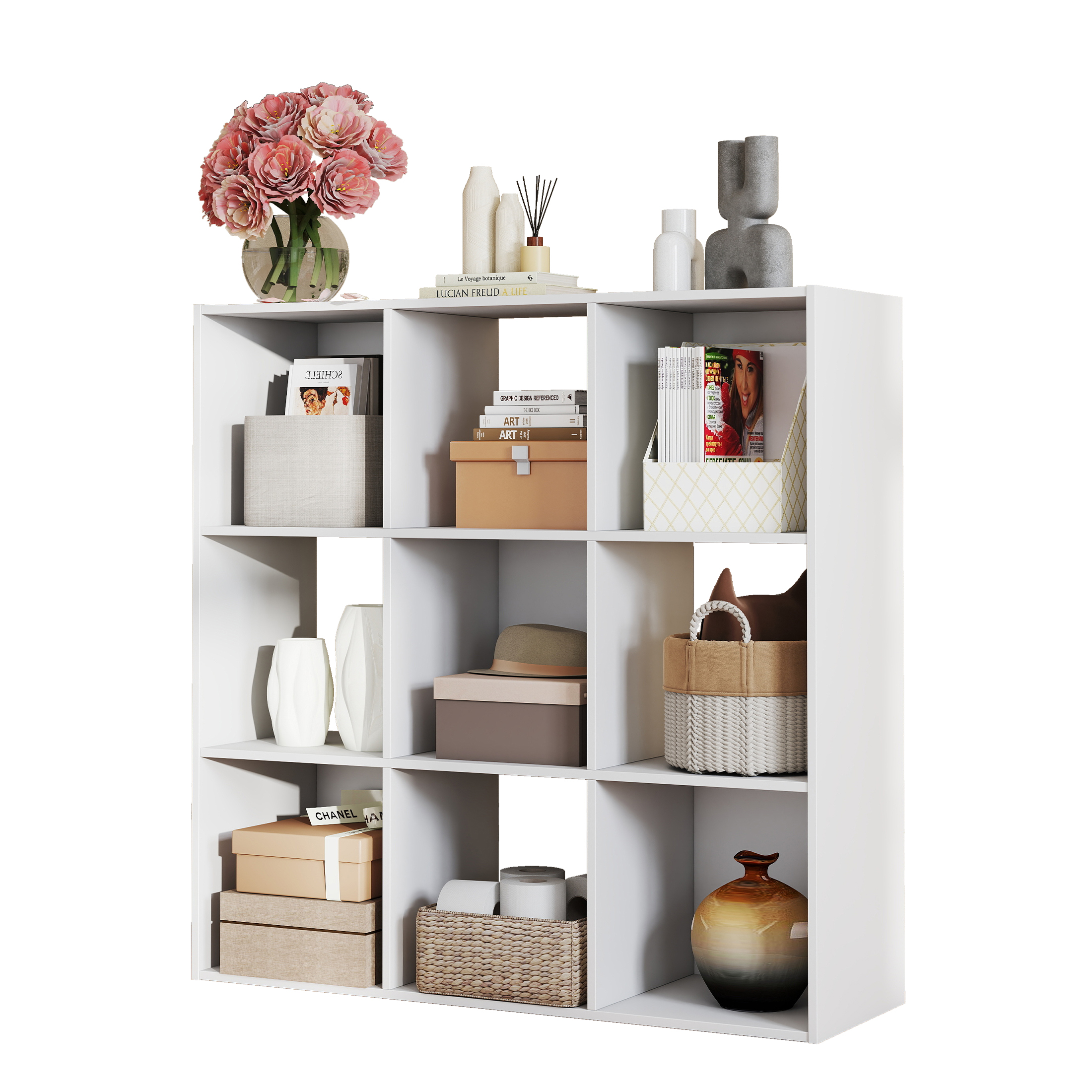 MCQ 9 Cube Storage Organizer O - Bookshelf 5 Tier 评论和价格