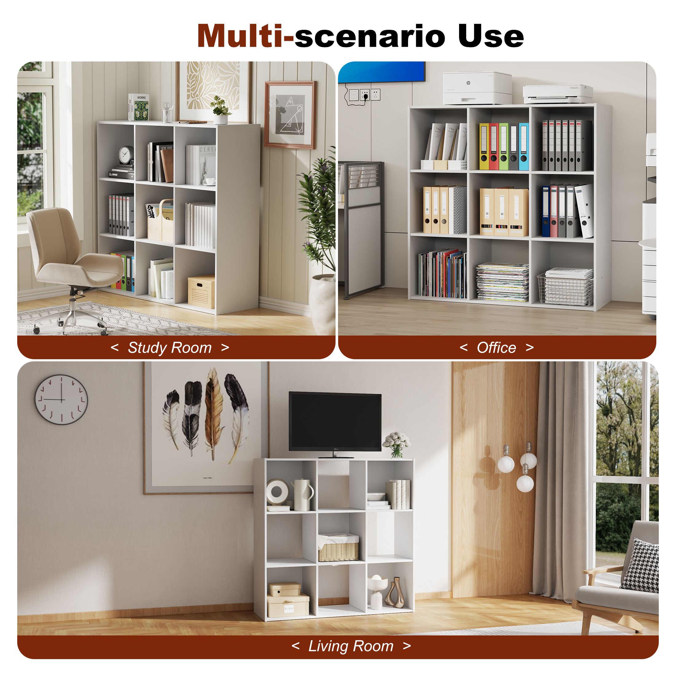 MCQ 9 Cube Storage Organizer O - Bookshelf 5 Tier 评论和价格
