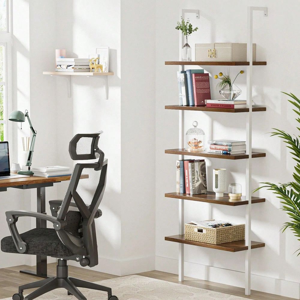 5-Tier Modern Wood Bookcase Wa - Bookshelf 5 Tier 评论和价格