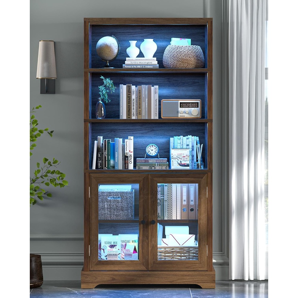 5-Tier Bookshelf with Colorful - Bookshelf 5 Tier 评论和价格