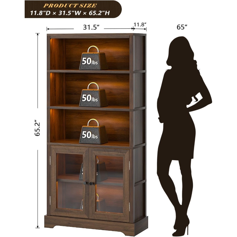 5-Tier Bookshelf with Colorful - Bookshelf 5 Tier 评论和价格