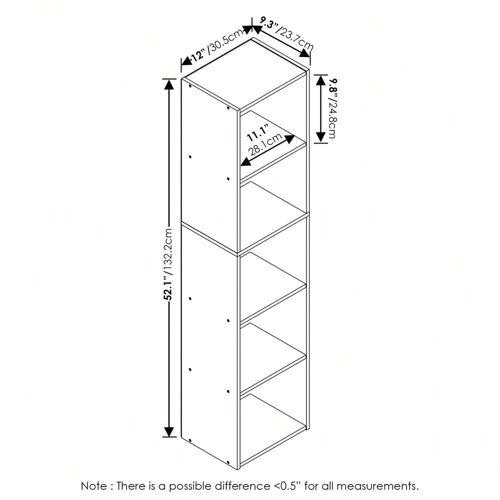 Modern 5‑Tier Cube Bookshelf W - Bookshelf 5 Tier 评论和价格