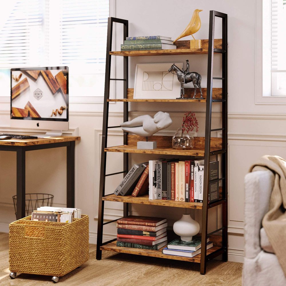Industrial Bookshelves and Boo - Bookshelf 5 Tier 评论和价格