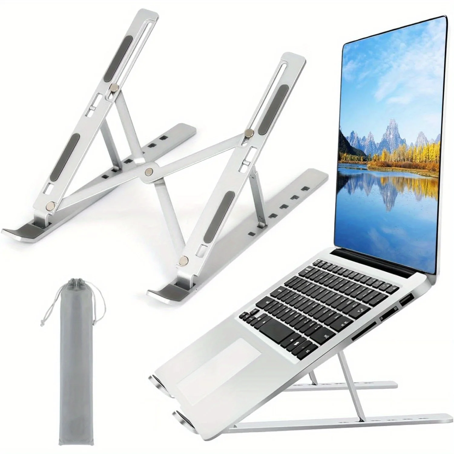 Adjustable Aluminum Laptop Sta - Adjustable Laptop Table 评论和价格