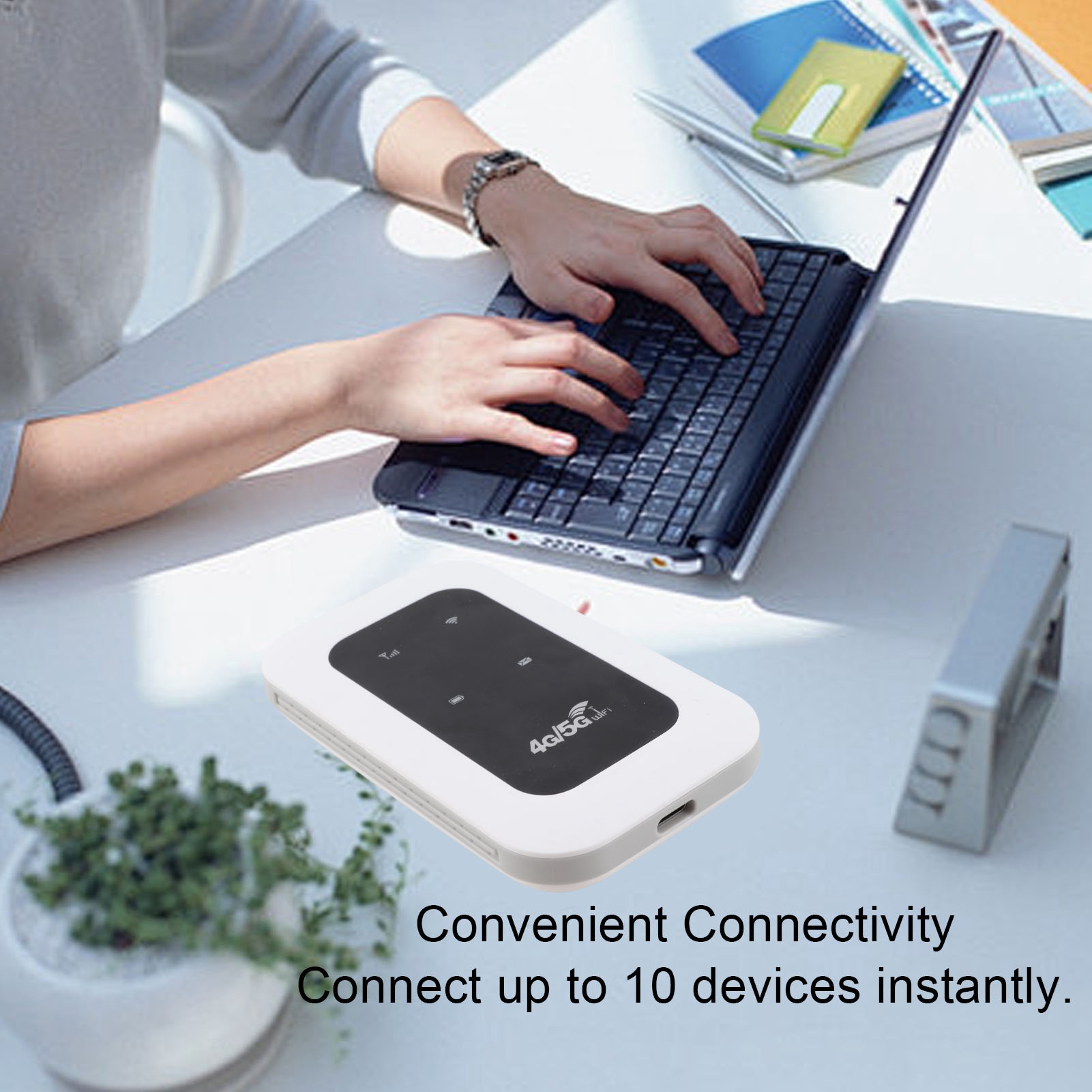 Portable 4G WiFi Hotspot 300Mb - Adjustable Laptop Table 评论和价格