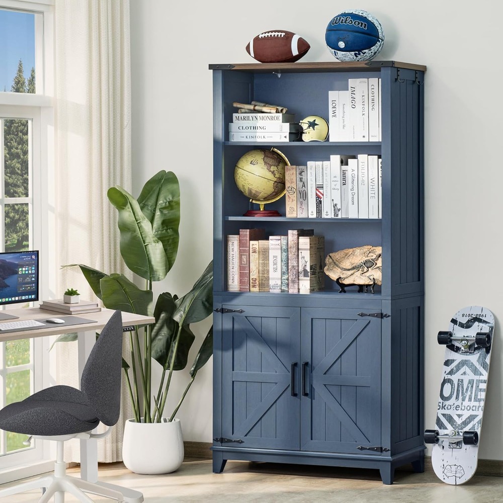 5 Tier Tall Bookshelf with Bar - Bookshelf 5 Tier 评论和价格
