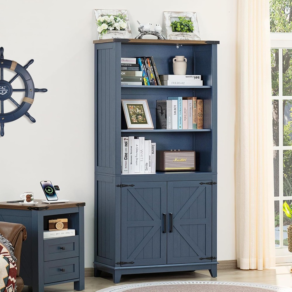 5 Tier Tall Bookshelf with Bar - Bookshelf 5 Tier 评论和价格