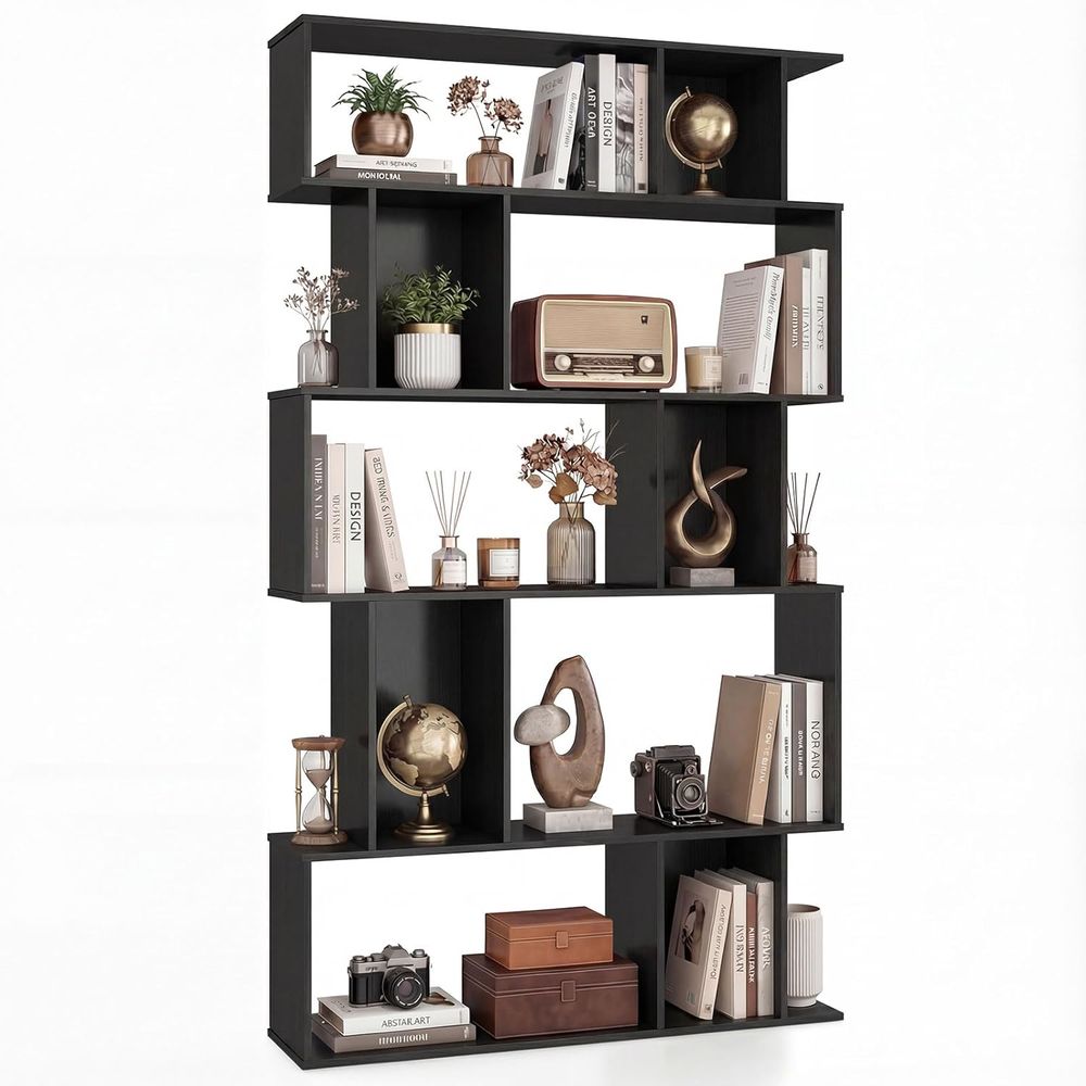 5-Tier, 10-Cube Bookshelf with - Bookshelf 5 Tier 评论和价格
