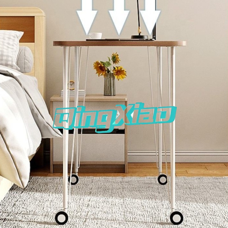 Mobile Computer Desk With Whee - Adjustable Laptop Table 评论和价格