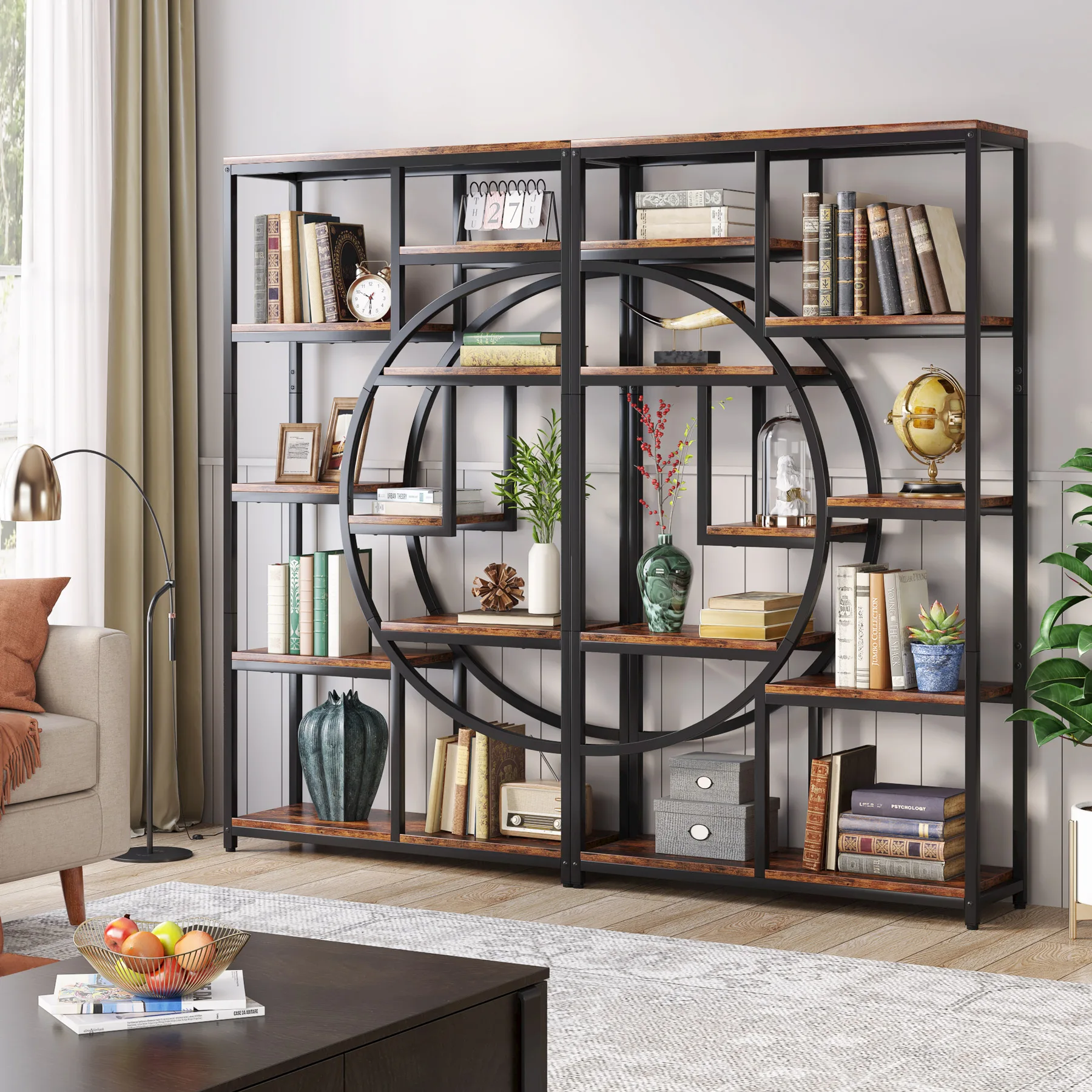 Tribesigns Bookshelf Industria - Bookshelf 5 Tier 评论和价格